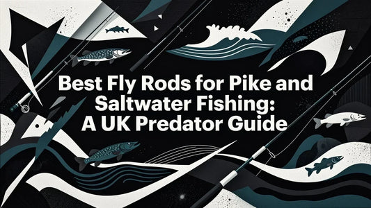 Professional header image for list-based article: Best Fly Rods for Pike and Saltwater Fishing: A UK Predat...