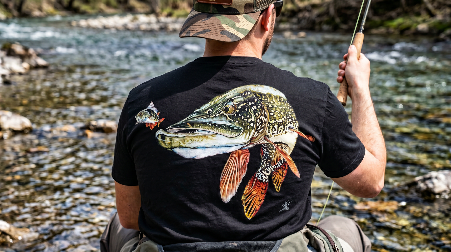 The Big Fly Cartel Short Sleeve Tee - Pike!