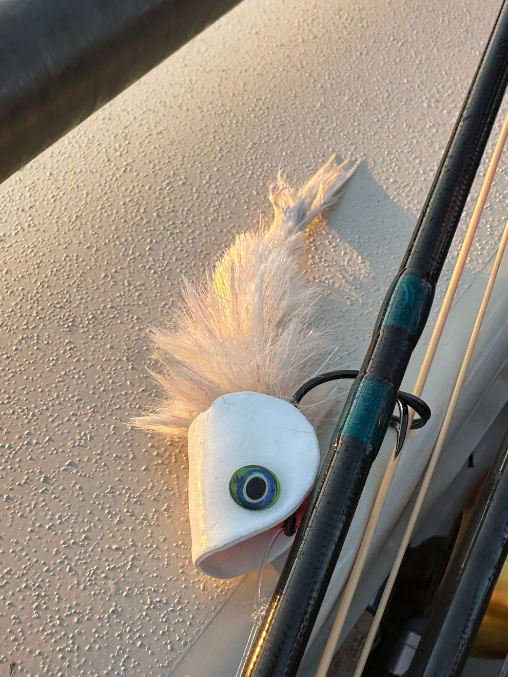 DIY BAITFISH POPPER KIT - Tan/White